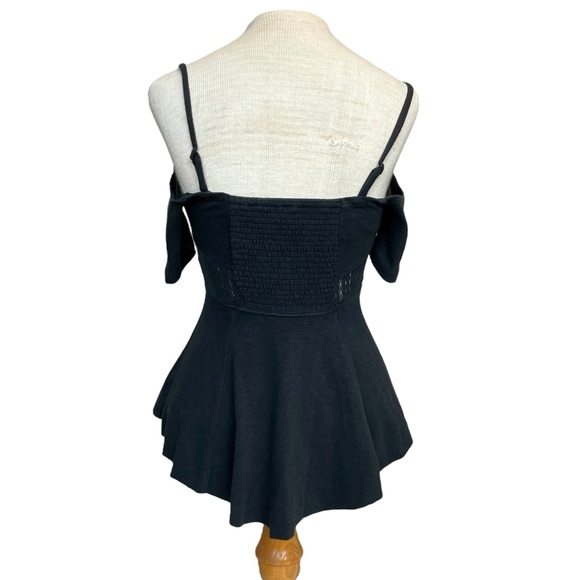 Free People ‘In Love’ Convertible Peplum Top in Black Size XS - Picture 6 of 15